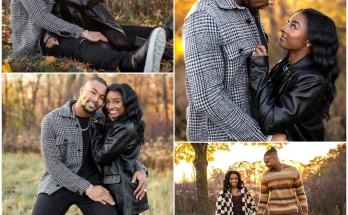 Simone Biles and Husband Jonathan Owens Pose for Romantic Fall Photo Shoot “Tis the Season”