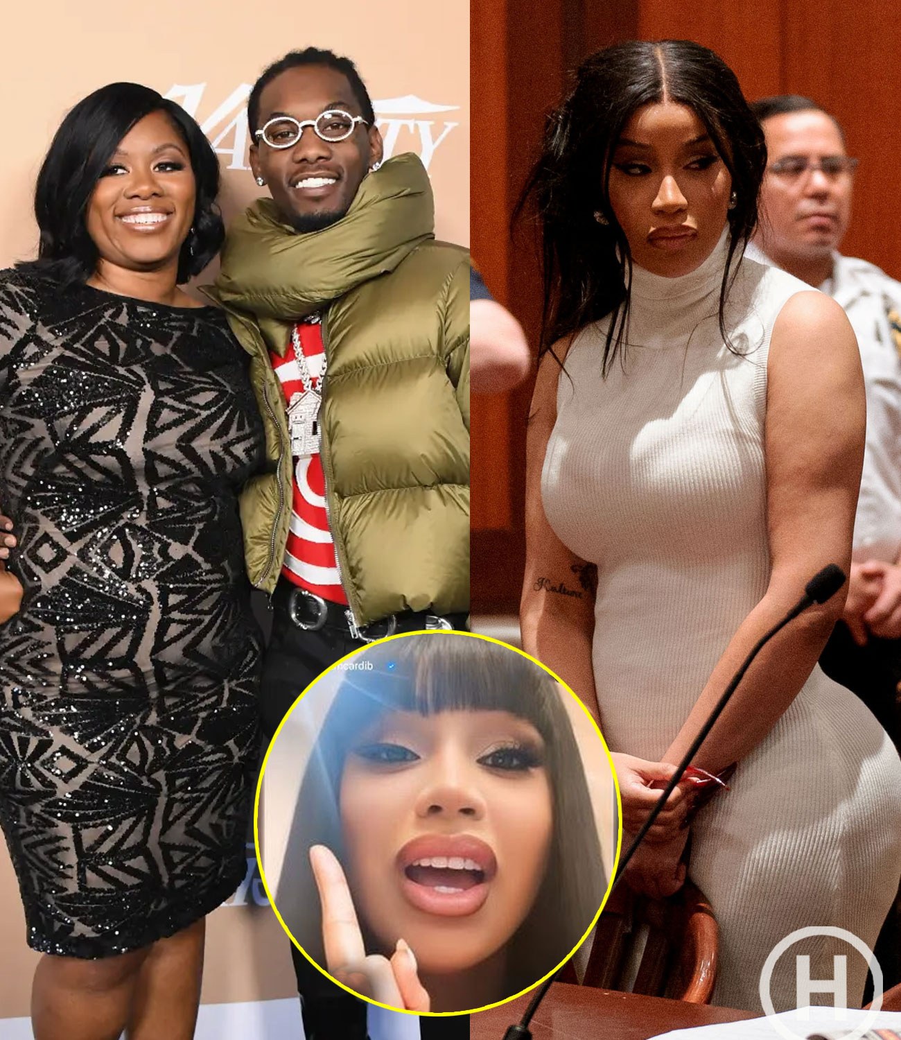 Offset’s Mum Slaps Cardi B In Court As She Tried To Narrate Story Of How Offset Used & Dump Her
Uncategorized huong — August 21, 2024 · 0 Comment
Courtroom Drama: Offset’s Mother Slaps Cardi B Amid Legal Battle

In a shocking turn of events, Offset’s mother, Kendra Cease, made headlines after physically confronting Cardi B during a dramatic courtroom scene.

The incident occurred as Cardi B took the stand to discuss her troubled relationship with Offset, shedding light on the strained dynamics that led to their public breakup.

The courtroom was filled with reporters and spectators, all eager to witness the latest chapter in the couple’s tumultuous history.

The case at hand is a civil lawsuit in which Cardi B is seeking damages for emotional distress, accusing Offset of using her and then abandoning her, causing significant emotional trauma.

Offset Surprises His Mother With A Birkin Bag And Much More

The lawsuit includes allegations of emotional abuse and infidelity, with Cardi B detailing how Offset’s behavior severely impacted her personal life and career.

Known for her candidness and resilience, Cardi B’s testimony painted a vivid picture of her relationship with Offset, describing a journey from romance to betrayal and emotional neglect.

As Cardi B recounted her experiences on the stand, the atmosphere in the courtroom grew tense.

Cardi B pleads not guilty to new charges in strip club brawl | CTV News

Kendra Cease, Offset’s mother, was present to support her son and to challenge Cardi B’s claims. Known for her strong personality and fierce loyalty to her family, Cease listened intently as Cardi B spoke.

The situation escalated when Cease, visibly agitated by Cardi B’s testimony, suddenly stood up and approached the rapper. In a moment that stunned the courtroom, Cease slapped Cardi B, bringing the proceedings to a sudden halt.

The room fell silent as those present struggled to process the unexpected outburst. Court security quickly intervened, separating the two women and restoring order.

Judge gives Cardi B more time to finish community service in Queens strip  club fight case | PIX11

Cardi B, though visibly shaken, remained composed as she was escorted out of the courtroom, while Cease was taken into custody before being released.

The incident immediately became a hot topic in the media, overshadowing the ongoing legal arguments. News outlets across the country reported on the confrontation, with discussions focusing not only on the slap itself but also on the deeper tensions between the two women.

Legal experts weighed in on the situation, noting that while Cease’s actions could be seen as a personal reaction, they also carry serious legal implications. The court will need to address this incident to maintain the integrity of the ongoing legal proceedings.

In the days following the incident, both Cardi B and Offset’s representatives released statements. Cardi B’s team condemned the violence, emphasizing her commitment to resolving the matter through legal channels rather than resorting to physical confrontations.

Cardi B herself expressed her disappointment over the altercation, urging the public to focus on the merits of her case rather than the courtroom drama.

As the legal battle continues, this shocking incident has added yet another layer of complexity to an already high-profile case, drawing attention to the intense personal and legal struggles faced by the parties involved.