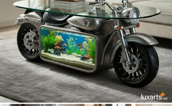 Unique Motorcycle Aquarium Coffee Tables | A Dynamic Blend of Style and Aquatic Life