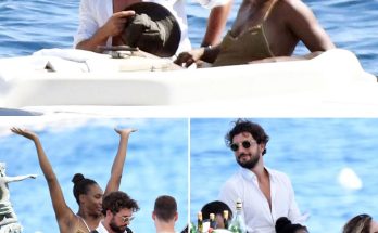 Tennis superstar Venus Williams and actor husband Andrea Preti enjoy a romantic date on a yacht around Nerano