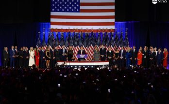 Trump declares victory at election watch party