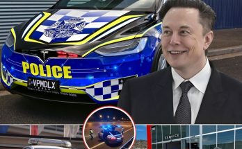 Elon Musk: A Tesla car goes into service as the first electric patrol car..