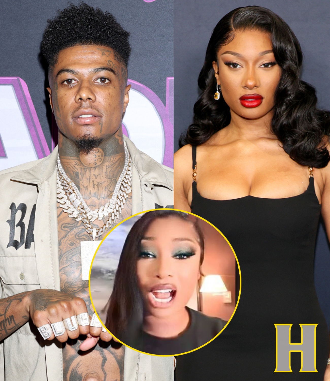 Megan Thee Stallion BLASTS Blueface For Exposing Their Affair
Uncategorized huong — November 14, 2024 · 0 Comment
Blueface Sparks Controversy with Megan Thee Stallion Rumors – Fans and Critics React.

The rap world was shaken recently when Blueface, known for his provocative antics on social media, stirred up drama by revealing alleged details of a past involvement with fellow rapper Megan Thee Stallion.

The revelation has sparked widespread discussions and divided opinions on social media, with many questioning the truth behind Blueface’s claims and the impact on Megan’s reputation. Here’s how the story unfolded and what the public is saying.

The Controversial Interview
Blueface Claims Megan Thee Stallion Once Gave Him 'Head' | HipHopDX

The drama began during an interview on *The Jason Lee Show*, where Blueface was originally there to support his on-again, off-again partner, Jaidyn Alexis, who has been promoting her music career.

However, when host Jason Lee brought up a past comment from Blueface’s mother, who suggested that Megan and Blueface should have a child together, Blueface took the opportunity to make a surprising statement.

He implied that he and Megan had been intimate years ago, adding that this occurred around the time both were just starting out in the industry.

When Lee pressed him for clarification, Blueface danced around the topic, making vague comments that hinted at a romantic encounter. He eventually claimed he “might have gotten some head” from Megan back in 2018 when they were both rising stars.

Public Reactions and Speculations
Jaidyn’s expression during the interview suggested she was unimpressed with Blueface’s decision to shift the focus to himself and disclose a seemingly irrelevant past fling.

Many fans on social media echoed her sentiment, pointing out that Blueface often overshadows her moments with his attention-grabbing statements.

Megan Thee Stallion BLASTS Blueface For Exposing Their Affair

His comments also reignited conversations about Megan’s past relationships, which some say have unfairly subjected her to public scrutiny.

Online, reactions were swift. Some fans defended Megan, noting that Blueface’s statements were irrelevant and seemed to be an attempt to boost his own image by mentioning her name.

One Twitter user commented, “There’s actually few things lamer to me than a grown man bragging on his intimate experiences, especially when they know the double standards women face in comparison to men.”

This sentiment reflects the frustration many feel when high-profile men use women’s names for clout, often reinforcing harmful stereotypes.

A Pattern of Public Scrutiny for Megan
This isn’t the first time Megan has found herself in the middle of controversy related to her personal life. Over the years, she’s faced criticism for her relationships, with some industry figures quick to speak out publicly about her.

Rapper DaBaby, for instance, claimed he was romantically involved with her shortly before the 2020 incident with Tory Lanez, and her label boss, Carl Crawford, also made disparaging comments about her during a legal dispute.

Unfortunately, these comments and rumors often have repercussions beyond Megan’s control, feeding a cycle of judgment and “slut-shaming” that disproportionately affects women in the industry.

During her trial against Tory Lanez, Megan spoke about feeling “disgusted and dirty,” sharing the emotional toll of being unfairly targeted and embarrassed.

Megan Responds to Blueface’s Comments
According to an insider, Megan is “furious” with Blueface for bringing up their alleged past, describing it as an “attempt to chase clout” while using her name.

She reportedly finds it “ridiculous” that Blueface is resurfacing old memories and noted that she has long since moved on from whatever might have happened years ago.

Blueface Claims He Allegedly Hooked Up With Megan Thee Stallion | iHeart

While Megan hasn’t made a public statement about the incident, her apparent frustration highlights the ongoing challenges she faces regarding privacy and respect within the industry.

Fans Weigh In: Mixed Responses
The conversation surrounding Blueface and Megan has brought forth mixed responses from the public.

While some fans support Megan, arguing that Blueface’s comments were unnecessary and self-serving, others remain skeptical, questioning her choice of romantic partners in light of her past associations with figures like DaBaby and Tory Lanez.

However, as one social media user pointed out, “Megan was a grown single woman; now what?” suggesting that judgment should not be passed on her past decisions.

### The Broader Impact on Megan’s Image

Blueface’s comments have underscored the unique pressures and double standards faced by women in the music industry, especially Black women.

For Megan, each publicized incident has served as a painful reminder of how quickly people can jump to conclusions or criticize her based on her personal life.

As Blueface’s comments continue to circulate online, many hope the incident will serve as a wake-up call regarding the importance of respecting privacy.

For Megan, the situation highlights the complexities of navigating fame while maintaining boundaries, especially in a climate that often rewards sensationalism over truth.

In the end, Blueface’s comments have sparked another wave of public discussion, but for Megan and her supporters, the message remains clear: her worth and talent stand apart from any rumors or distractions. Fans eagerly await her response, but if her past resilience is any indicator, Megan Thee Stallion is likely to continue thriving in the face of any storm.