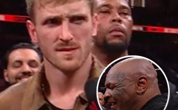 Mike Tyson challenges Logan Paul to a fight in awkward exchange after losing to his brother