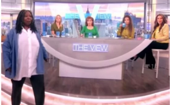 Whoopi walks off..