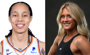 Swimmer Riley Gaines Criticizes Brittney Griner for Kneeling During National Anthem