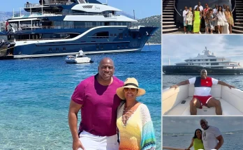 Magic Johnson enjoys a vacation around the Pacific with the queen on the superyacht Aquila, which you can rent for $5,000,000 a week