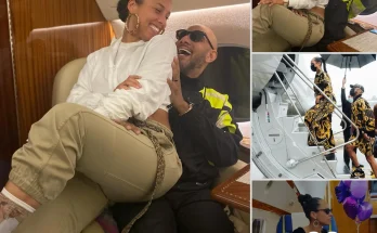 Alicia Keys made everyone admire because she was so happy when her husband Swizz Beatz gave her a private plane to serve her tour