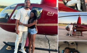 Jonathan Owens gave Simone Biles a helicopter so she could easily travel to his practice place far away from home