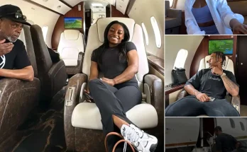 LUCKY GIRL: Simone Biles shares glimpses of her private jet trip that was given to her by husband Jonathan Owens to facilitate her competition