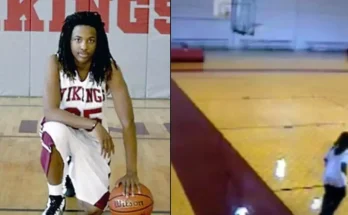 Image shows final moments of teenager found dead at school gym in case still unsolved to this day 17-year-old Kendrick Johnson's body was found inside a rolled up gym mat