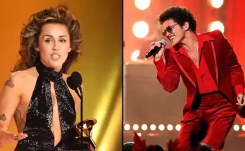 Miley Cyrus responds after being accused of copying Bruno Mars with chart-topping song Flowers Cyrus has been accused of copying a Bruno Mars hit