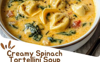 Creamy Spinach Tortellini Soup