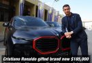 Cristiano Ronaldo gifted brand new $185,000 BMW MX with personalized license plate