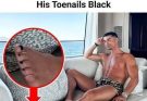 Cristiano Ronaldo painted his toenails black because…