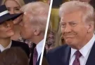 Body language expert breaks down exactly what happened when Melania 'turned her face' as Trump failed to kiss her during inauguration