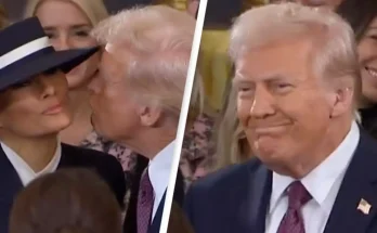 Body language expert breaks down exactly what happened when Melania 'turned her face' as Trump failed to kiss her during inauguration