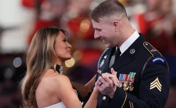 Army sergeant who danced with Melania Trump reveals what she said to him during inaugural ball